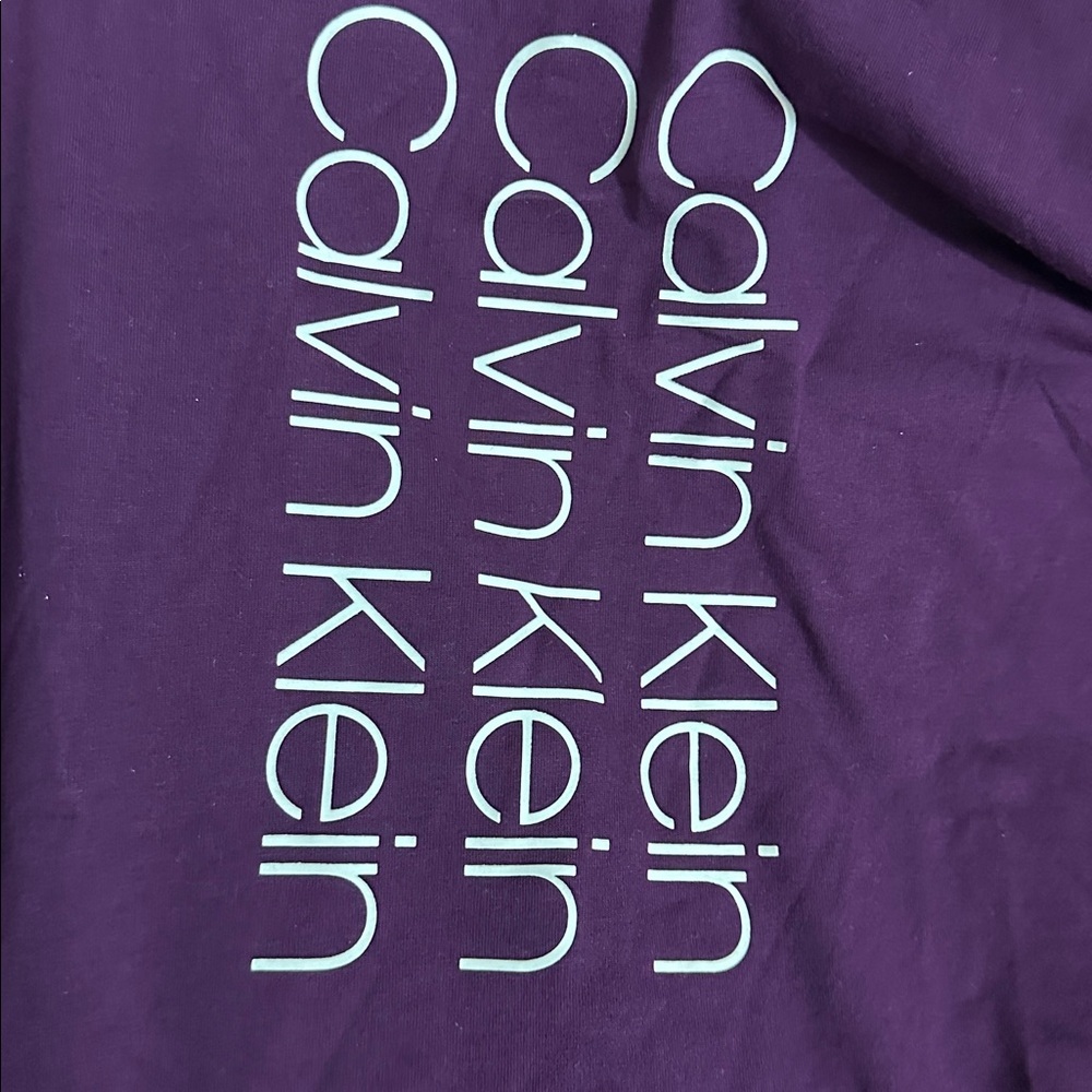 Calvin Klein Women's Relaxed Short Sleeve Mini Logo T-Shirt Dress NWT Size M - Picture 2 of 4